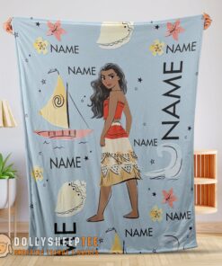 Hot Top Disney Cartoon Moana Maui Blanket Fleece Customized Blanket
