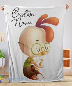 Hot Top Disney Chicken Little Meditative Pose Blanket Fleece Customized Blanket