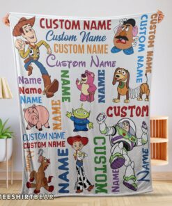 Hot Disney Toy Story Cartoon Characters Blanket Fleece Customized Blanket