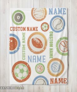 Hot Types OfSports Balls Blanket Fleece Customized Blanket
