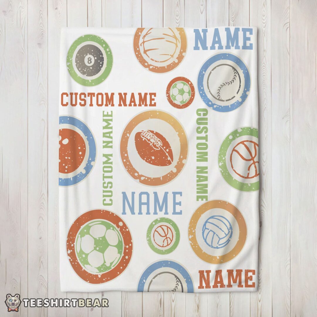 hot-types-of-sports-balls-blanket-fleece-customized-blanket-mk-02 Hot Types OfSports Balls Blanket Fleece Customized Blanket