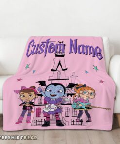 Hot Vampirina With Poppy Peepleson & Bridget Drawing Blanket Fleece Customized Blanket - Image 3