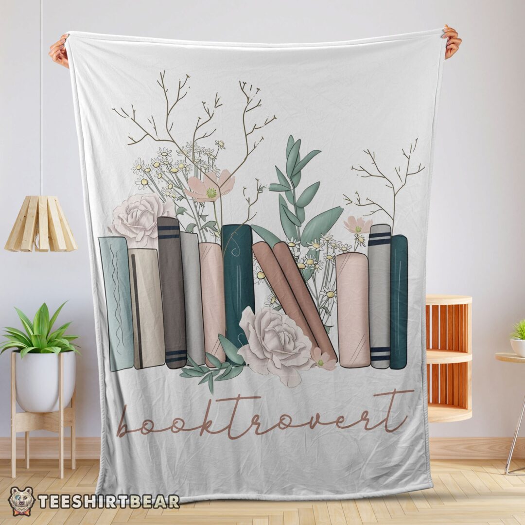 hot-vintage-floral-book-lover-blanket-fleece-mk-01-1 Hot Vintage Floral Book Lover Blanket Fleece