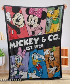 Hot Vintage Mickey & Co Est 1928 Blanket
