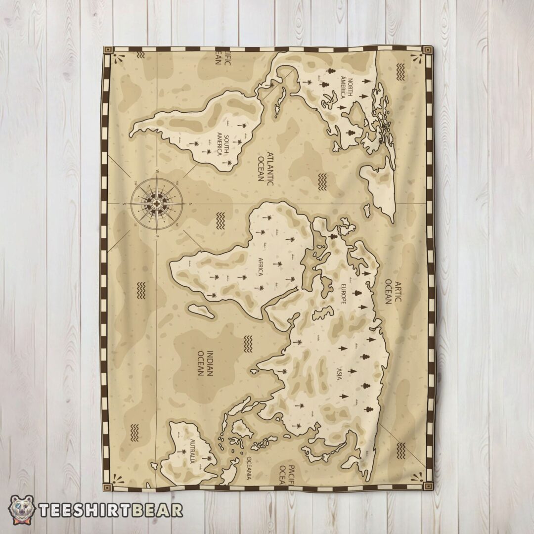 hot-vintage-pirate-world-map-sepia-nautical-adventure-blanket-fleece-blanket-mk-02-1 Hot Vintage Pirate World Map Sepia Nautical Adventure Blanket Fleece Blanket