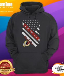 Hot Washington Redskins football hoodie featuring an American flag design, perfect for fans and teachers alike.