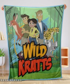 Hot Wild Kratts Adventure Blanket Fleece