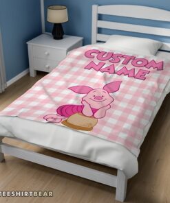 Hot Winnie The Pooh Piglet Blanket Fleece Customized Blanket - Image 3