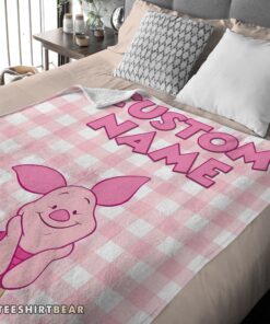 Hot Winnie The Pooh Piglet Blanket Fleece Customized Blanket - Image 4