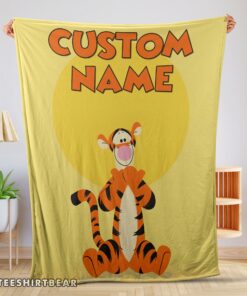Hot Winnie The Pooh Tigger Blanket Fleece Customized Blanket