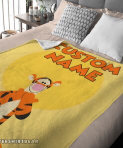 Hot Winnie The Pooh Tigger Blanket Fleece Customized Blanket - Image 4