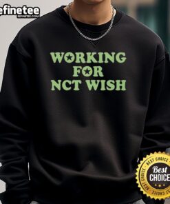 Cozy Hot Working for NCT Wish sweatshirt in vibrant colors, perfect for fans and casual wear.