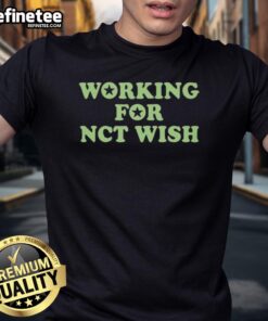 Hot Working for NCT Wish T-Shirt featuring vibrant design and stylish fit, perfect for NCT fans and fashion lovers.