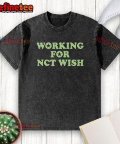 Hot Working for NCT Wish Washed T-Shirt in trendy design, perfect for fans of NCT and casual streetwear style.