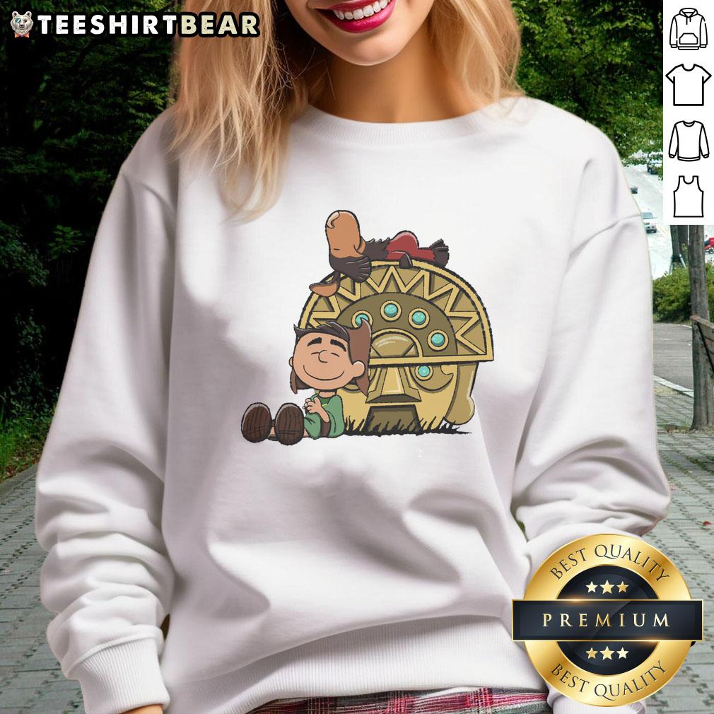 nice-boom-baby-peanuts-snoopy-aztec-temple-sweatshirt Alt Text: Nice Boom Baby Peanuts Snoopy Aztec Temple Sweatshirt featuring colorful Snoopy design and vibrant Aztec patterns.