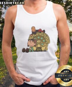 Nice Boom Baby Peanuts Snoopy Aztec Temple tank top featuring colorful Snoopy design with Aztec patterns.