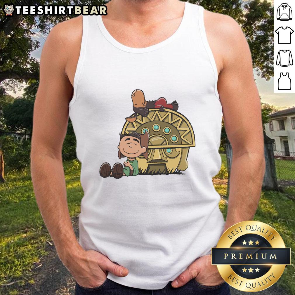 nice-boom-baby-peanuts-snoopy-aztec-temple-tank-top Nice Boom Baby Peanuts Snoopy Aztec Temple tank top featuring colorful Snoopy design with Aztec patterns.