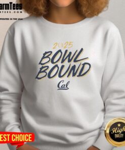 Alt Text: 2025 Nice Cal Golden Bears Bowl Bound sweatshirt featuring team colors and logo, perfect for fans and supporters.