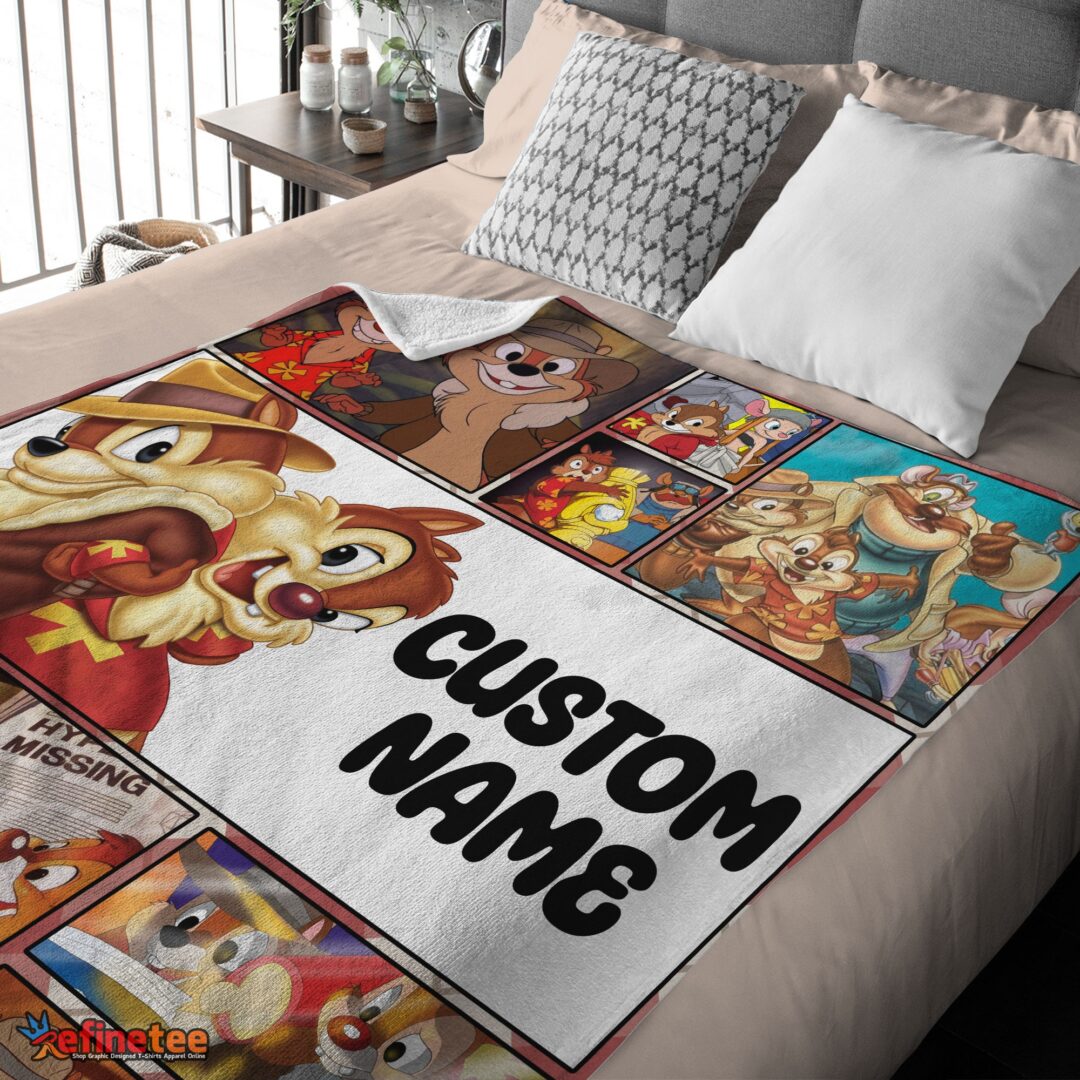 nice-cartoon-marsha-and-the-bear-family-cute-blanket-fleece-customized-blanket-eliana-mk-03 Nice Disney Cartoon Chip And Dale Family Cute Blanket Fleece Customized Blanket - Image 4