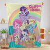 Nice Cartoon My Little Pony Pony Life Friends Blanket Fleece Customized Blanket