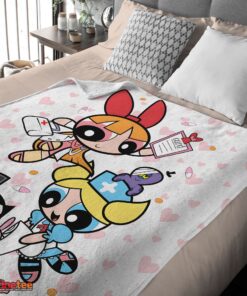 Nice Cartoon Network The Powerpuff Girls Nurse Blanket Fleece Customized Blanket - Image 4