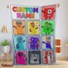 Nice Cartoon Numberblocks Characters Blanket Fleece Customized Blanket
