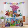 Nice Cartoon Pocoyo Lovely Birthday Party Cute Blanket Fleece Customized Blanket