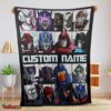 Nice Cartoon Transformers Characters Blanket Fleece Customized Blanket