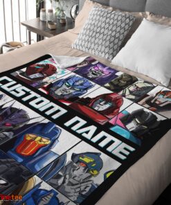 Nice Cartoon Transformers Characters Blanket Fleece Customized Blanket - Image 3