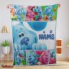 Nice Cartoon TV Show Blue’s Clues Blanket Fleece Customized Blanket
