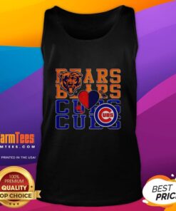 Nice Chicago Bears NFL and Chicago Cubs MLB sport lover tank top for fans of both teams, perfect for game day attire.
