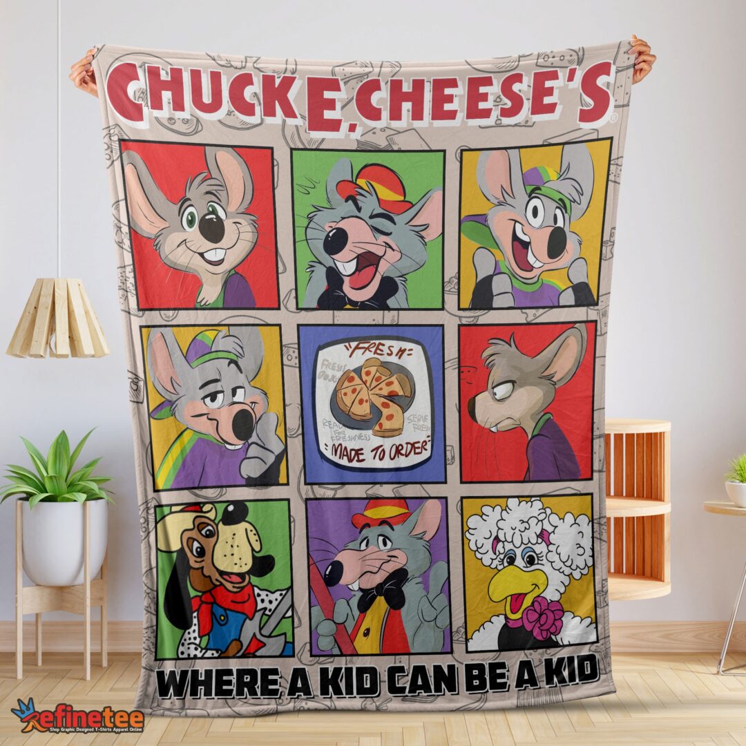 nice-chuck-e-cheeses-where-a-kid-can-be-a-kid-blanket-fleece-mk-01-1 Nice Chuck E. Cheese's Where A Kid Can Be A Kid Blanket Fleece