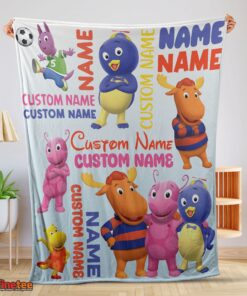 Nice Cute Backyardigans Characters Blanket Fleece Customized Blanket