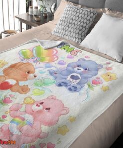 Nice Cute Care Bears Friends Blanket Fleece Customized Blanket - Image 4