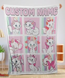 Nice Cute Disney Cartoon The Aristocats Marie Blanket Fleece Customized Blanket