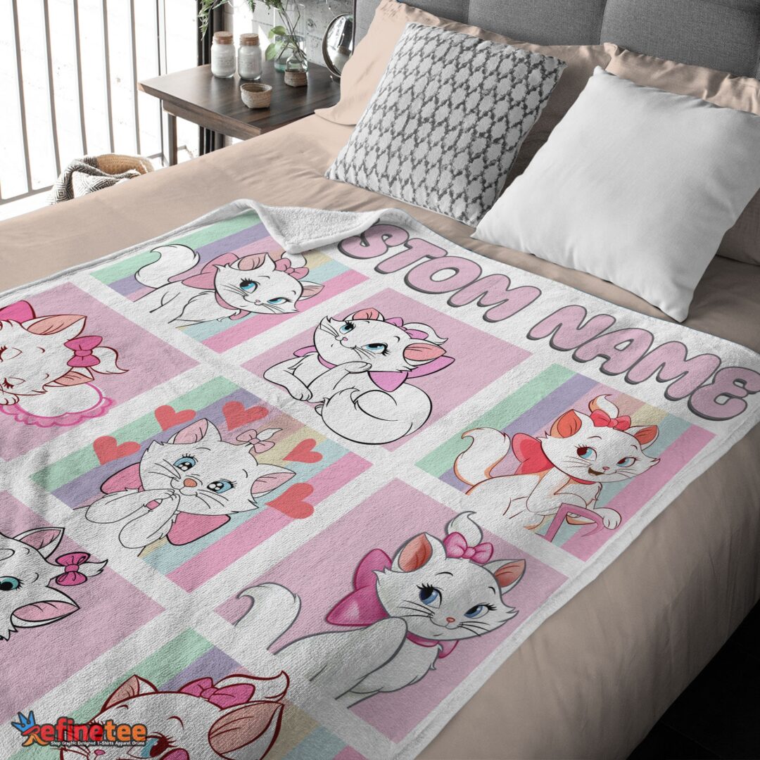 nice-cute-disney-cartoon-the-aristocats-marie-blanket-fleece-customized-blanket-mk-03 Nice Cute Disney Cartoon The Aristocats Marie Blanket Fleece Customized Blanket - Image 4