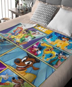 Nice Disney A Goofy Movie Max Goof & Powerline Blanket Fleece Customized Blanket - Image 4