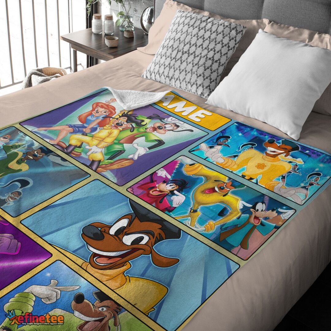 nice-disney-a-goofy-movie-max-goof-powerline-blanket-fleece-customized-blanket-mk-03 Nice Disney A Goofy Movie Max Goof & Powerline Blanket Fleece Customized Blanket - Image 4