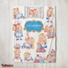 Nice Disney Alice Baking Alice In Wonderland Cake Blanket Fleece Customized Blanket