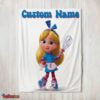 Nice Disney Alice's Wonderland Bakery Blanket Fleece Customized Blanket