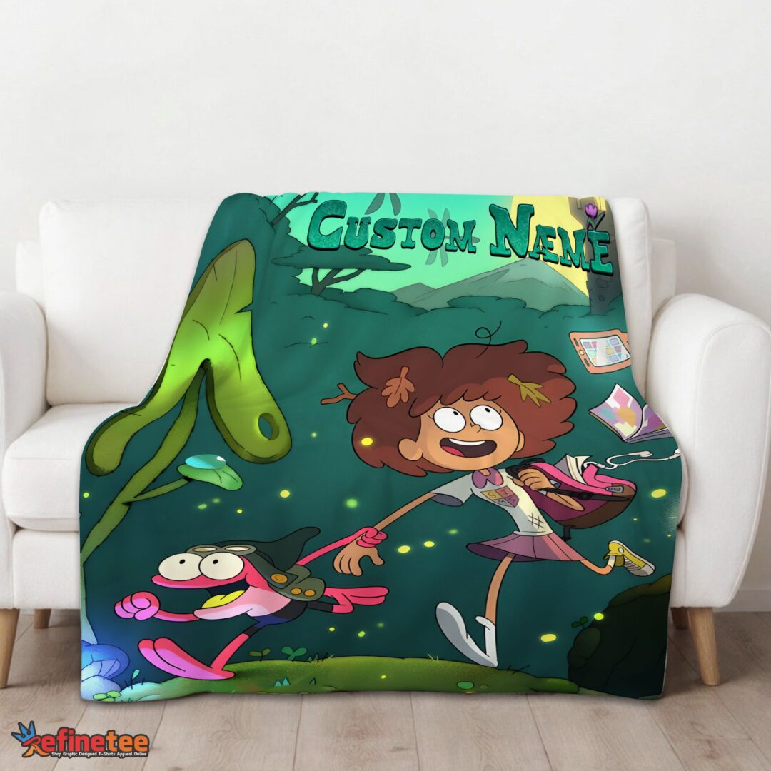 nice-disney-amphibia-adventure-blanket-fleece-customized-blanket-mk-01 Nice Disney Amphibia Adventure Blanket Fleece Customized Blanket - Image 3
