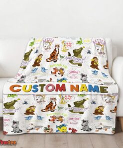 Nice Disney Animal Characters Collage Blanket Fleece Customized Blanket - Image 3