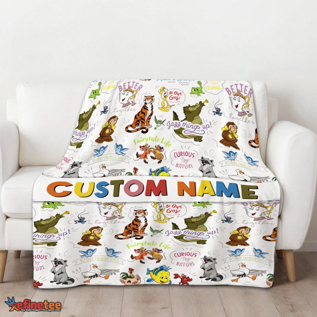 nice-disney-animal-characters-collage-blanket-fleece-customized-blanket-mk-01 Nice Disney Animal Characters Collage Blanket Fleece Customized Blanket - Image 3