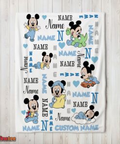 Nice Disney Baby Mickey's Dreamland Blanket Fleece Customized Blanket