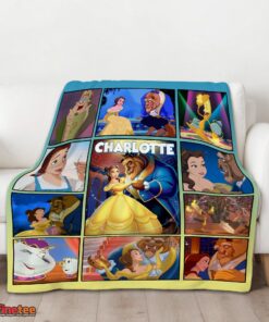 Nice Disney Beauty And The Beast Mystery To Love Collage Blanket Fleece Customized Blanket - Image 3