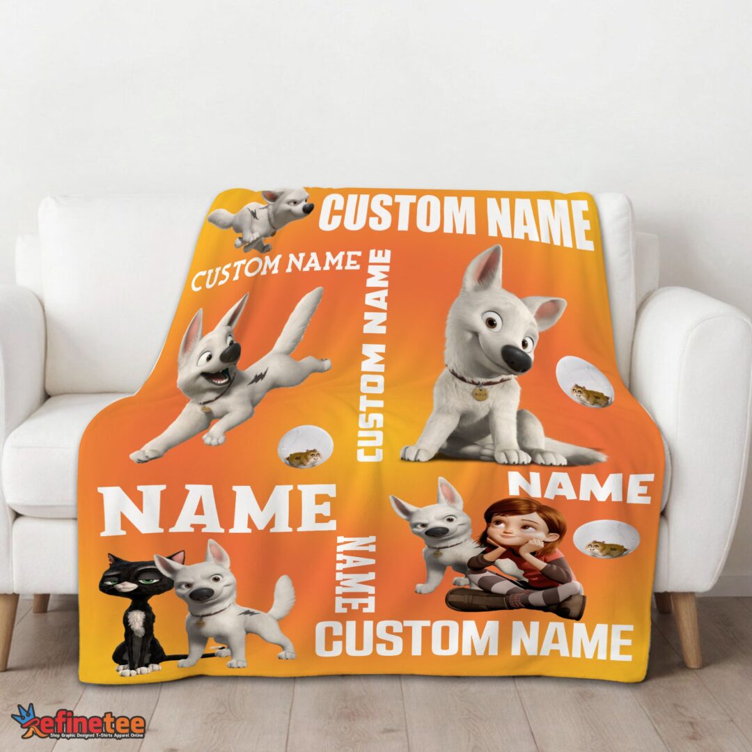 nice-disney-bolt-and-penny-blanket-fleece-customized-blanket-mk-01 Nice Disney Bolt And Penny Blanket Fleece Customized Blanket - Image 3