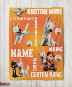 Nice Disney Bolt And Penny Blanket Fleece Customized Blanket