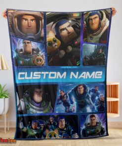 Nice Disney Buzz Lightyear Collage Fleece Customized Blanket