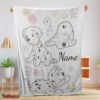 Nice Disney Cartoon 101 Dalmatians Cute Blanket Fleece Customized Blanket