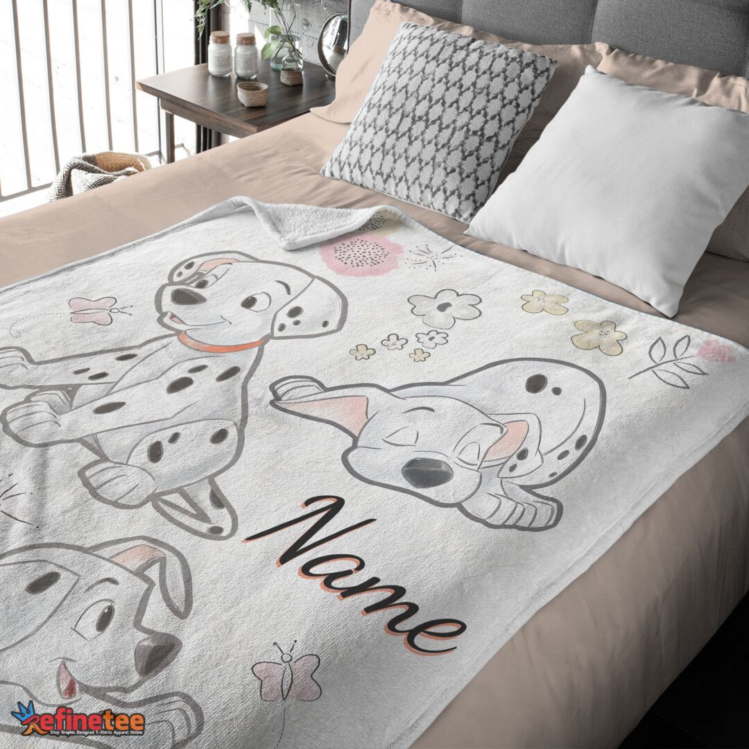 nice-disney-cartoon-101-dalmatians-cute-blanket-fleece-customized-blanket-mk-03 Nice Disney Cartoon 101 Dalmatians Cute Blanket Fleece Customized Blanket - Image 3
